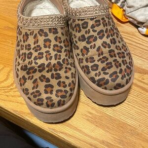 Leopard Print Platform Shoes